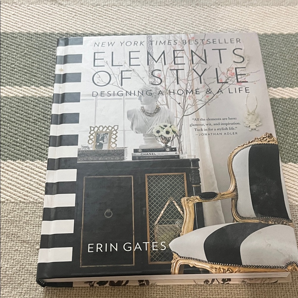 Elements of Style by - Black and White Home Accent Book